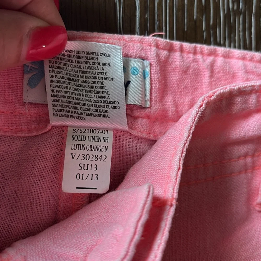 Old Navy lotus orange linen shorts 3.25”size 16
